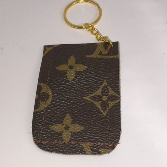 Louis Vuitton Custom Brown Monogram Chap Stick Holder